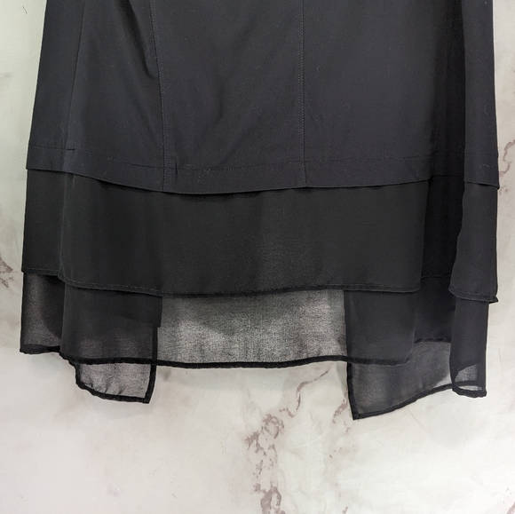 Taking Shape Vest Womens Large AU 14 Black Open Front Flowy Tunic Topper - Picture 7 of 12